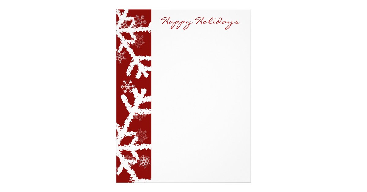 snowflake-holiday-letterhead-zazzle