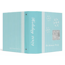Snowflake Holiday Memory Book Photo Album Binder