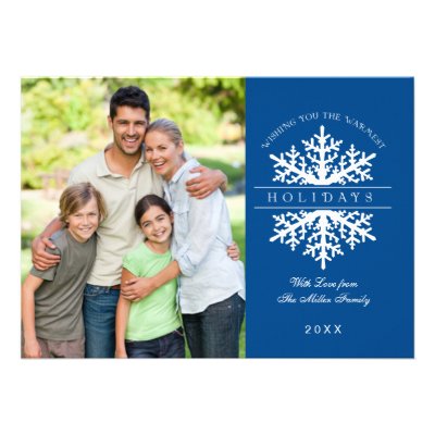 Snowflake Holiday Photo Card