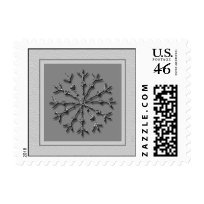 Snowflake Holiday Postage Stamp by TDSwhite