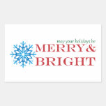 Snowflake Holiday Sticker stickers