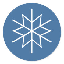 Snowflake Holiday Stickers by mariannegilliand Snowflake Holiday Stickers