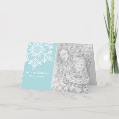 Snowflake Holiday Template cards