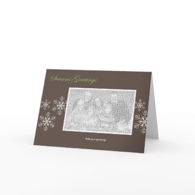 Snowflake Holiday Template Cards by christmascards