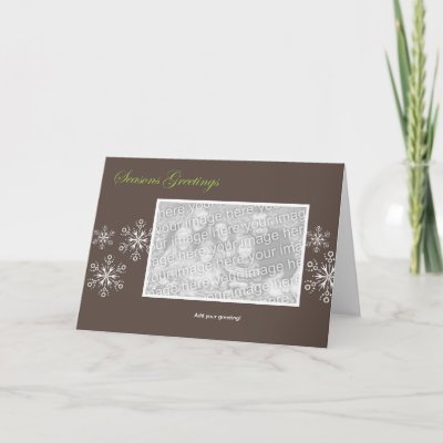 Snowflake Holiday Template cards