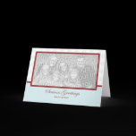 Snowflake Holiday Template Card