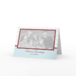 Snowflake Holiday Template Card