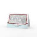 Snowflake Holiday Template cards