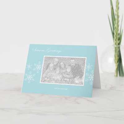 Snowflake Holiday Template cards