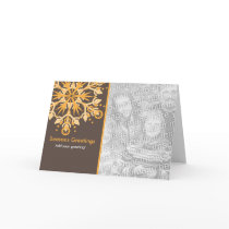 Snowflake Holiday Template Cards
