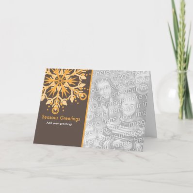 Snowflake Holiday Template Cards