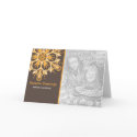 Snowflake Holiday Template cards