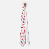 snowflake holiday tie