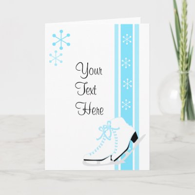 Snowflake Ice Skates cards