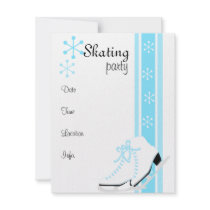Snowflake Ice Skates invitations