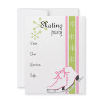 Snowflake Ice Skates invitations