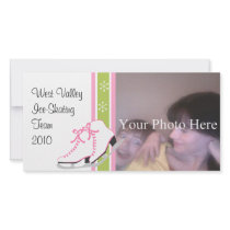 Snowflake Ice Skates photo cards