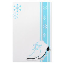 Snowflake Ice Skates stationery by trennea Snowflake Ice Skates stationery