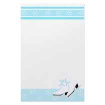 Snowflake Ice Skates stationery by trennea Snowflake Ice Skates stationery