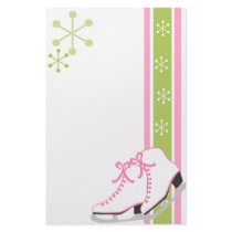 Snowflake Ice Skates stationery by trennea Snowflake Ice Skates stationery