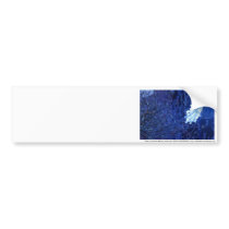 snowflake in blue 7 bumper stickers