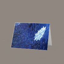 snowflake in blue 7 cards
