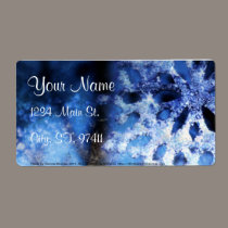 snowflake in blue 8 labels