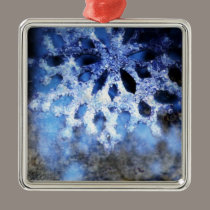 snowflake in blue 8 ornaments