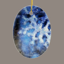 snowflake in blue 8 ornaments
