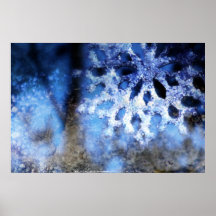 snowflake in blue 8 posters