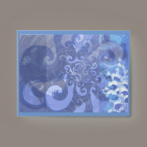 snowflake in blue 8, winter winds envelopes