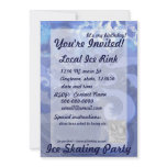 snowflake in blue 8, winter winds personalized invitations