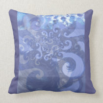 snowflake in blue 8, winter winds pillows
