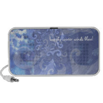snowflake in blue 8, winter winds speakers