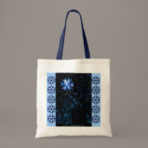 snowflake in blue bags