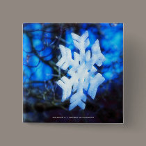 snowflake in blue buttons