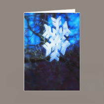 snowflake in blue cards
