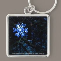 snowflake in blue keychains