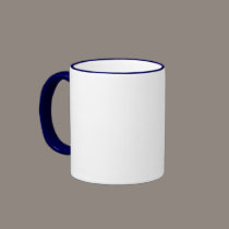 snowflake in blue mugs