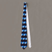 snowflake in blue ties