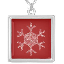 Snowflake in Snowflake Necklace