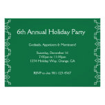 Snowflake Invite Party Green