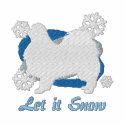 Snowflake Japanese Chin Embroidered Hoodie embroidered shirts