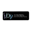 Snowflake Joy Holiday Return Address Labels