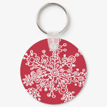 Snowflake keychains