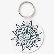 Snowflake keychains