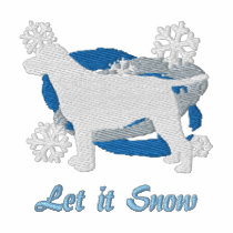 Snowflake Labrador Retriever Embroidered Shirt embroidered shirts