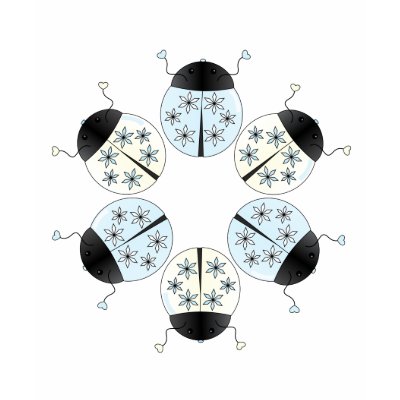 Snowflake Ladybug T-shirt by candystore