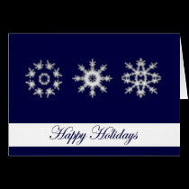 Snowflake Large Print Christmas Card cards