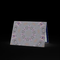 Snowflake Lavendar Greeting Card cards